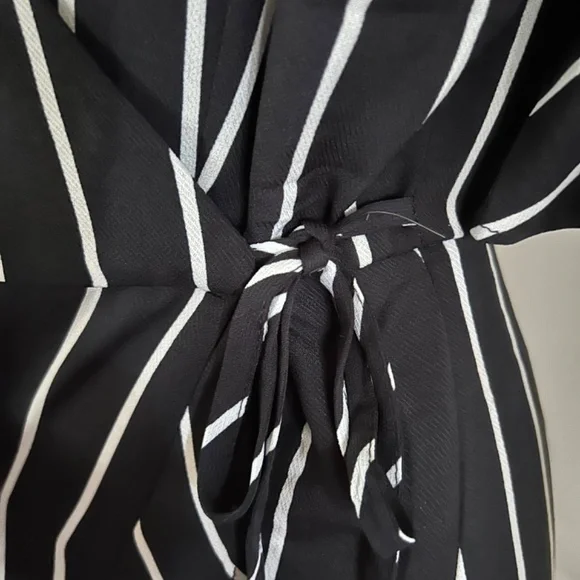 Die With Your Boots On - Davi & Dani Pinstripe Skort Romper - Picture 4 of 12